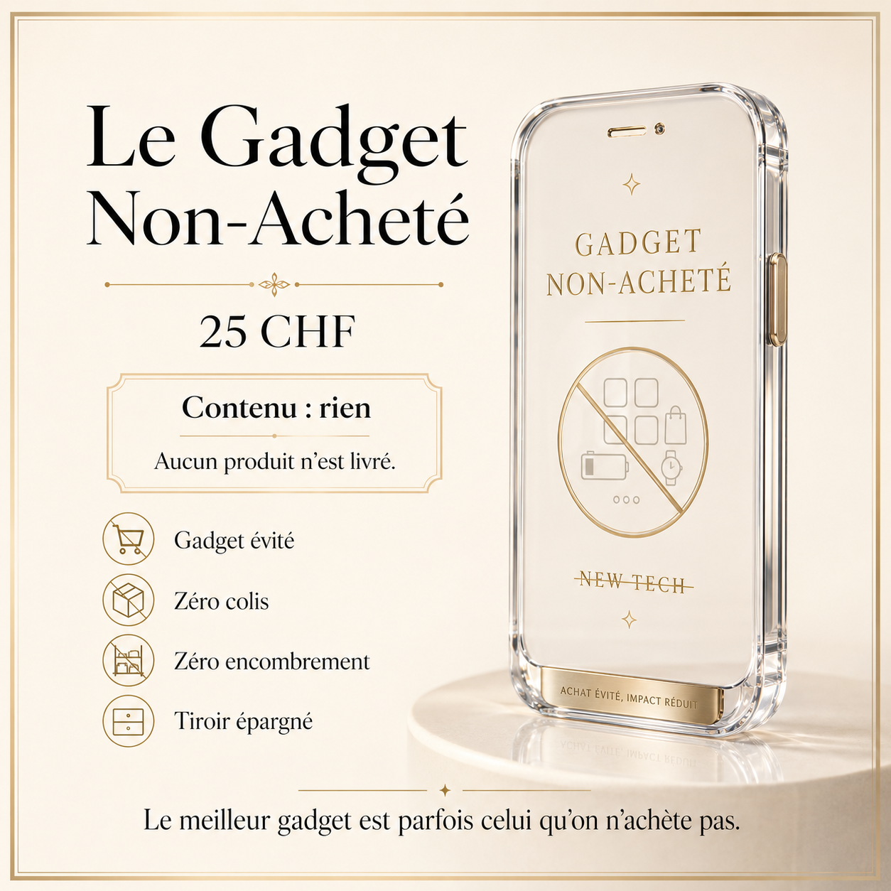 Le Gadget non-acheté